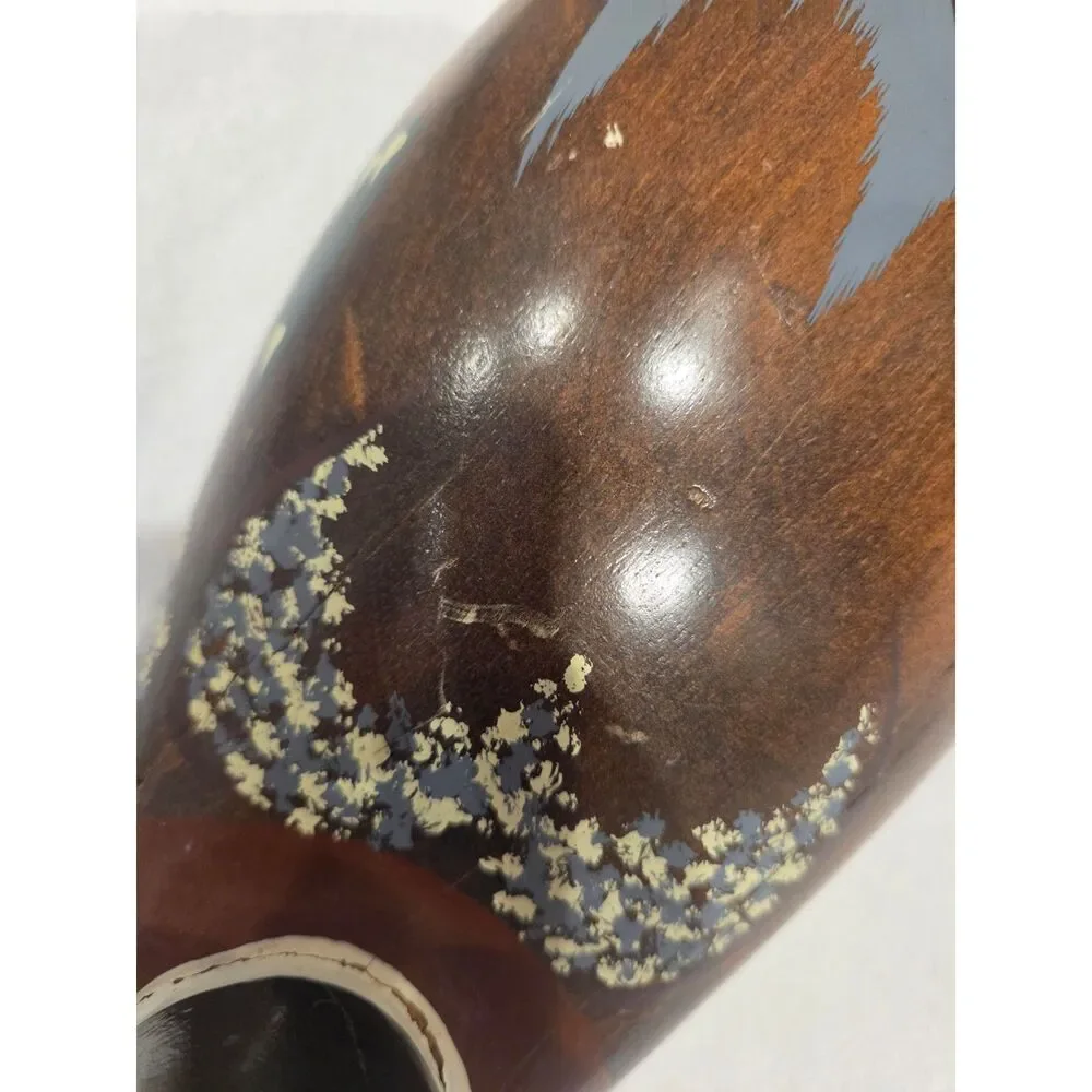 Vintage Hand Carved Wooden Duck Decoy Mallard Drake Painted Rustic Cabincore